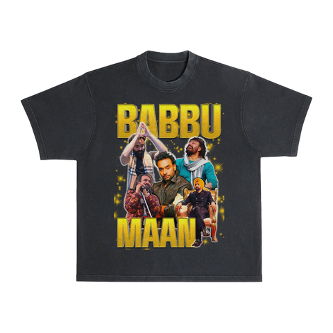 Babbu Maan Vintage T-Shirt Black