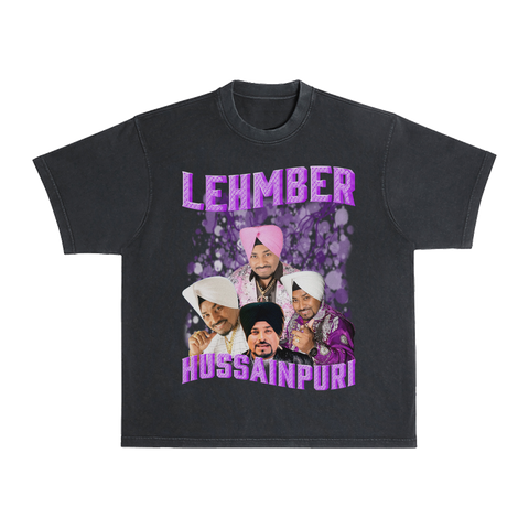 Lehmber Hussainpuri Vintage T-Shirt Black