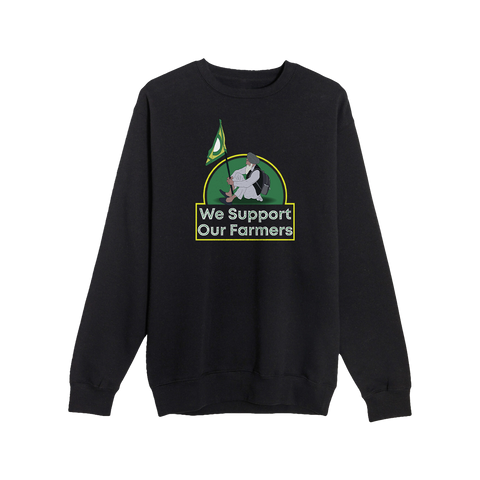 We Support Our Farmers Sweatshirt - Black