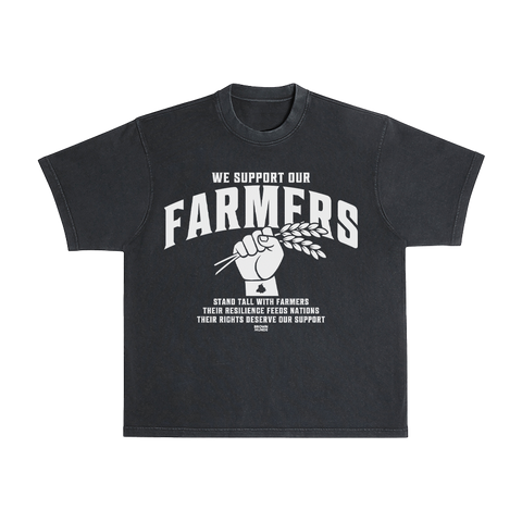 We Support Our Farmers T-Shirt Black