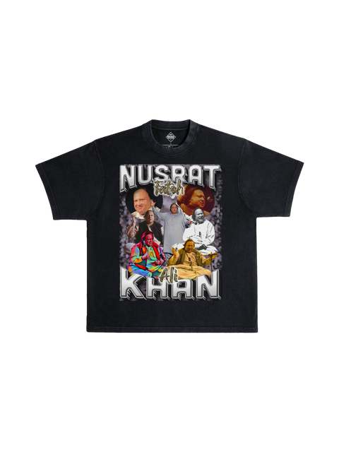 Nusrat Fateh Ali Khan Vintage T-Shirt Black