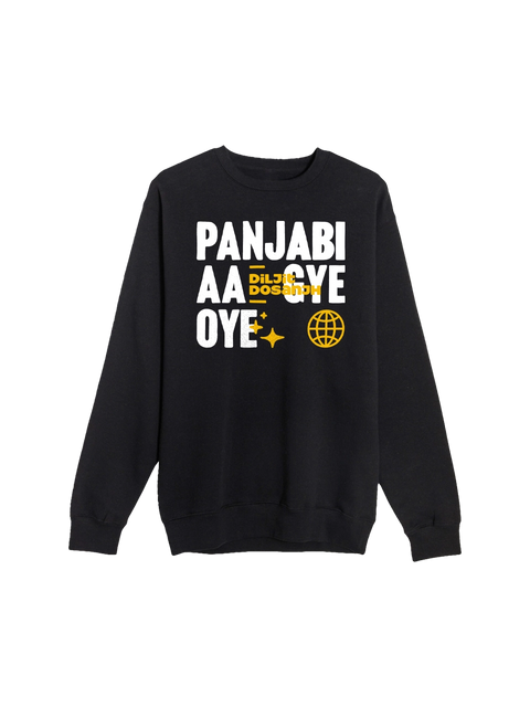 Panjabi Aa Gye Oye Sweatshirt - Black